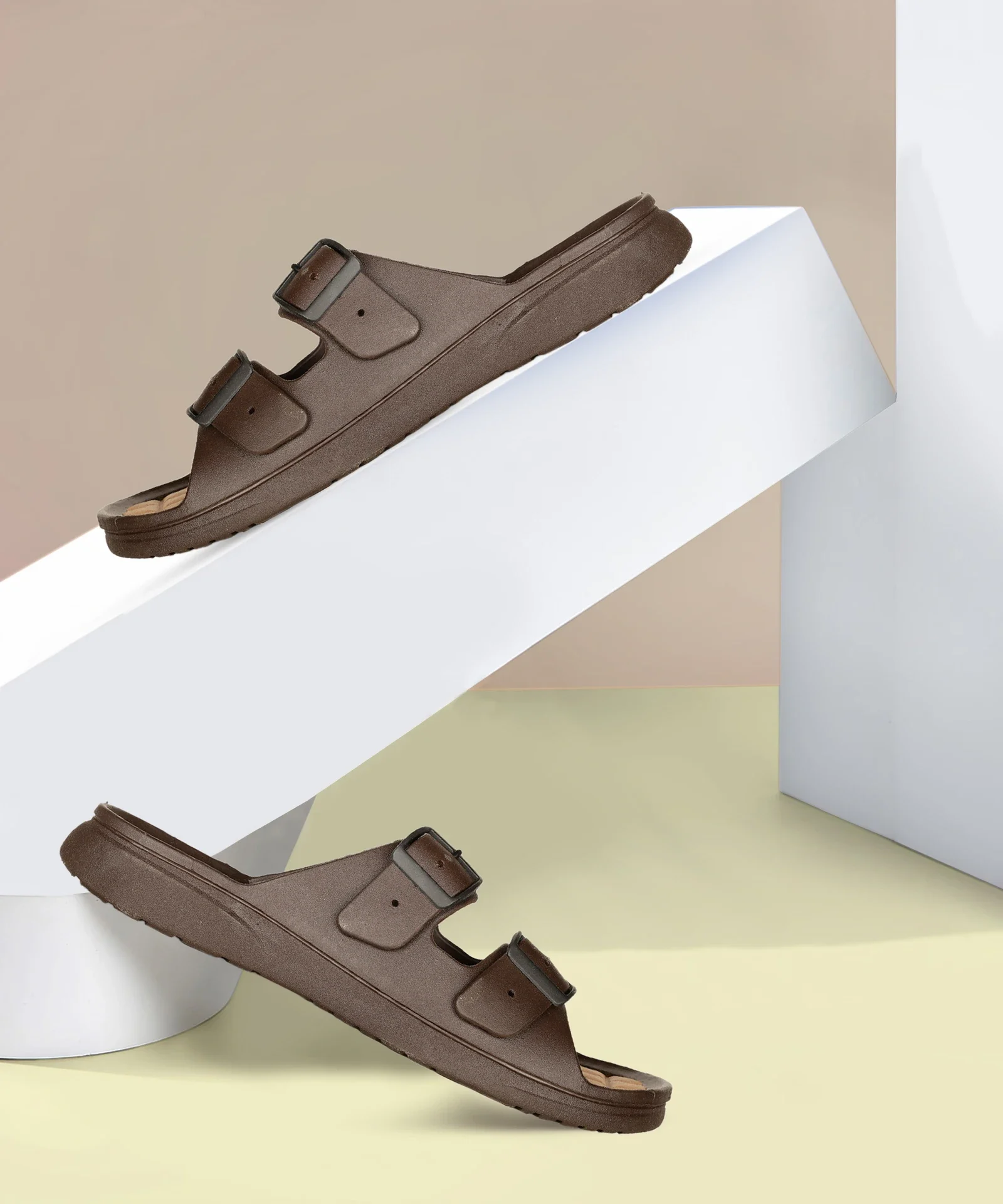 Men’s Double Strap Buckle Casual Sandals